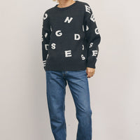 Alphabet Jacquard Sweater