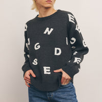 Alphabet Jacquard Sweater