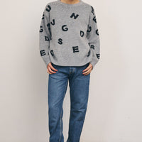 Alphabet Jacquard Sweater