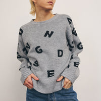 Alphabet Jacquard Sweater