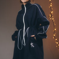 2way Fluffy Track Dress