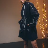 2way Fluffy Track Dress