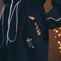 2way Fluffy Track Dress