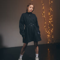 2way Fluffy Track Dress