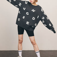 Alphabet Jacquard Sweater