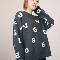 Alphabet Jacquard Sweater
