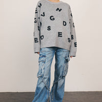Alphabet Jacquard Sweater