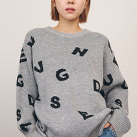 Alphabet Jacquard Sweater