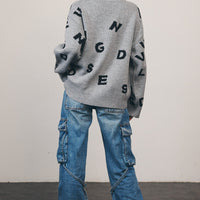 Alphabet Jacquard Sweater