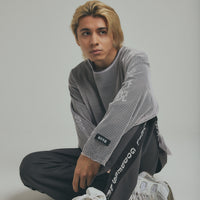 Long-Sleeve Mesh Top