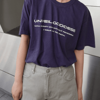 UNVEIL GODDESS ピグメントダイTシャツ