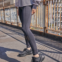 Half Zip Mesh Hem Top
