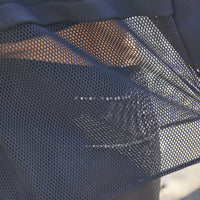 Half Zip Mesh Hem Top