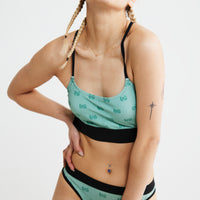 Logo Lingerie Set(PALE GREEN)