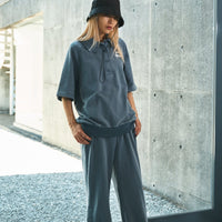 【Unisex】Vintage Like Polo Sweat