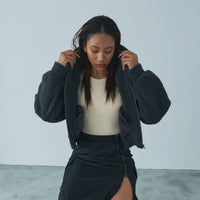 Compact boa hoodie