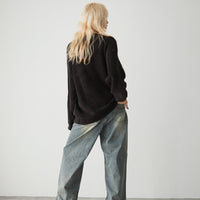 Oversize crew neck knit