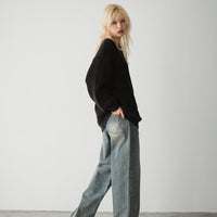 Oversize crew neck knit