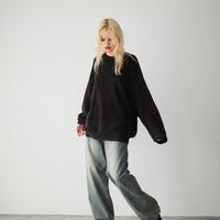 Oversize crew neck knit
