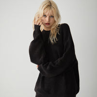 Oversize crew neck knit