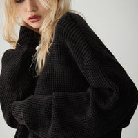 Oversize crew neck knit