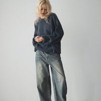Oversize crew neck knit