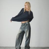 Oversize crew neck knit