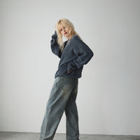 Oversize crew neck knit