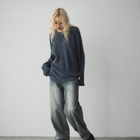 Oversize crew neck knit