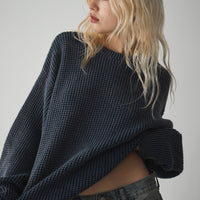 Oversize crew neck knit