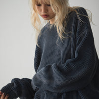 Oversize crew neck knit