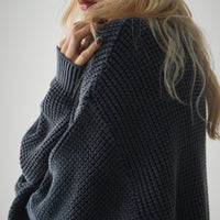 Oversize crew neck knit