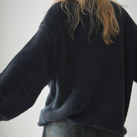 Oversize crew neck knit