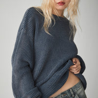 Oversize crew neck knit