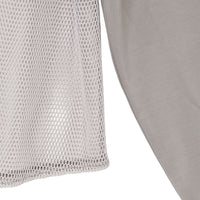 Half Zip Mesh Hem Top