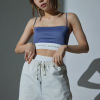 Logo straight pants