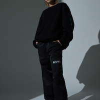 Logo straight pants