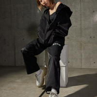 Logo straight pants