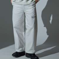 Logo straight pants