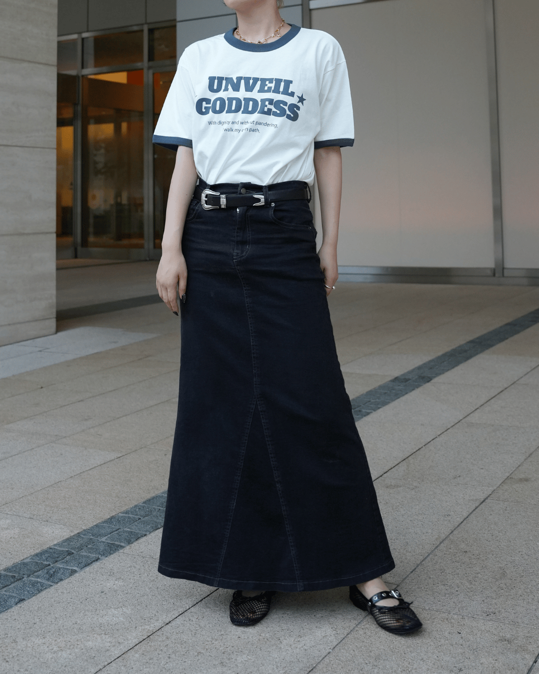 UNVEIL GODDESS リンガーTシャツ – 福寿外貌 UNVEIL GODDESS リンガーTシャツ – 福寿外貌