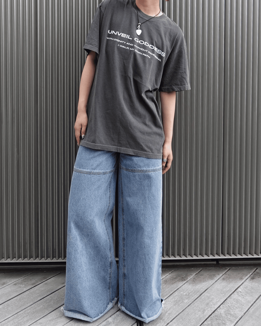 UNVEIL GODDESS ピグメントダイTシャツ