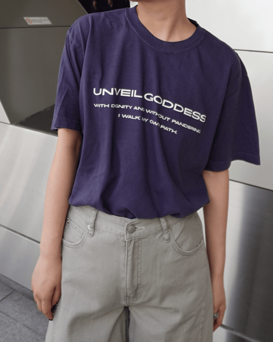 UNVEIL GODDESS ピグメントダイTシャツ