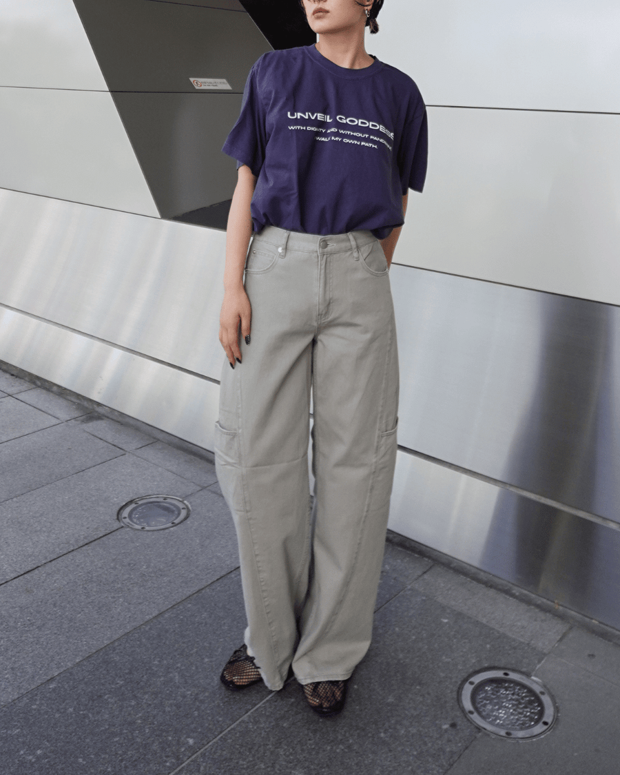 UNVEIL GODDESS ピグメントダイTシャツ