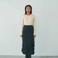 Nylon cargo skirt