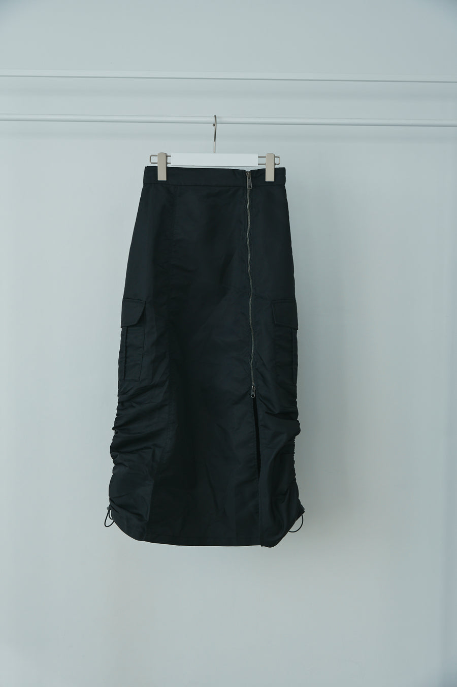 Nylon cargo skirt