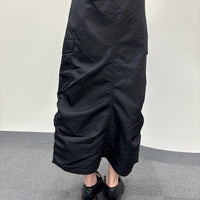 Nylon cargo skirt