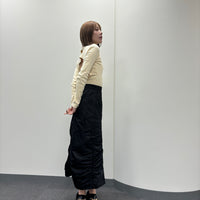 Nylon cargo skirt