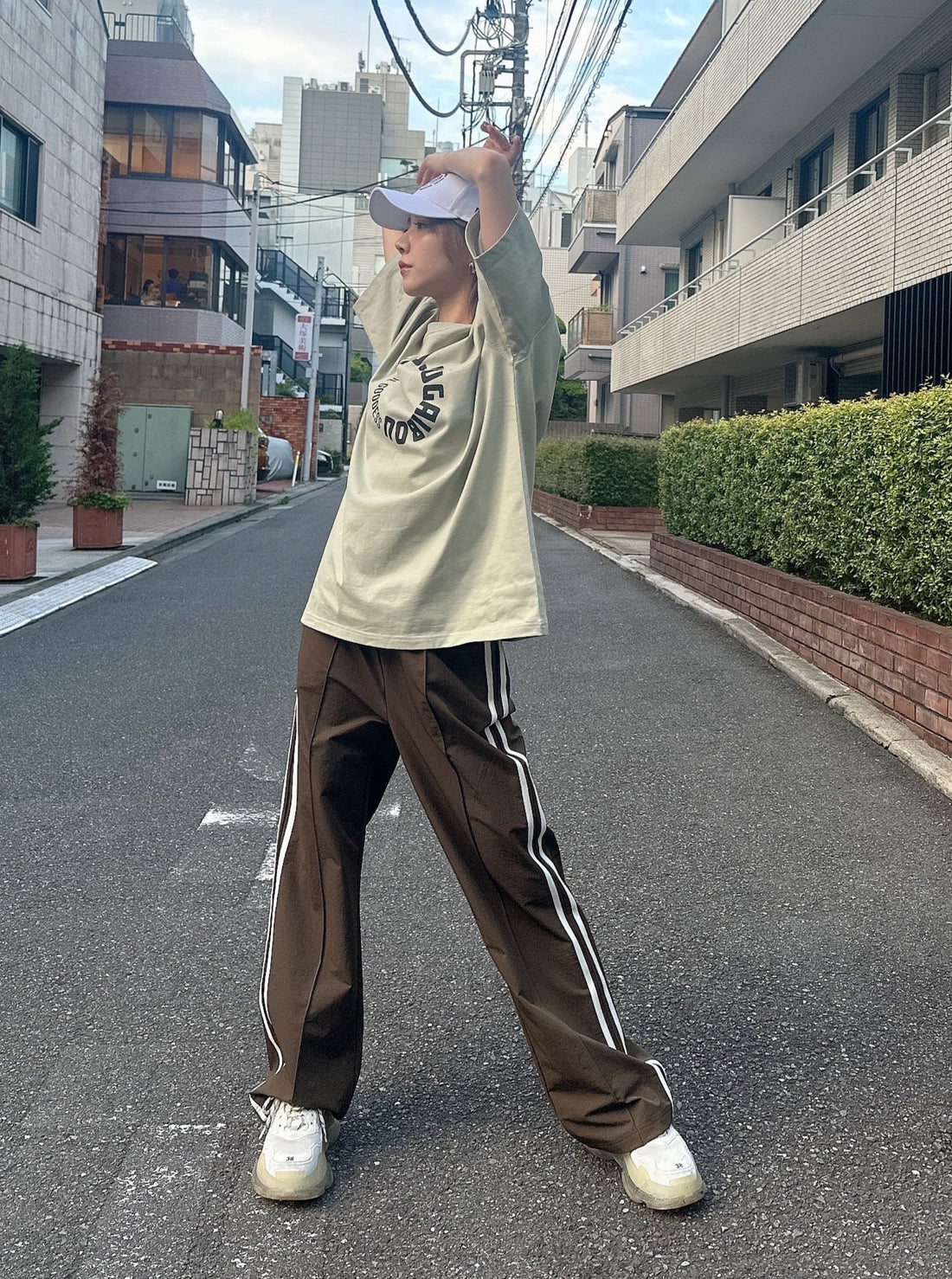 【Unisex】Multi Function Side Line Pants