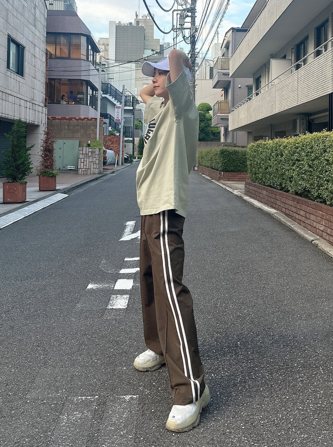 【Unisex】Multi Function Side Line Pants