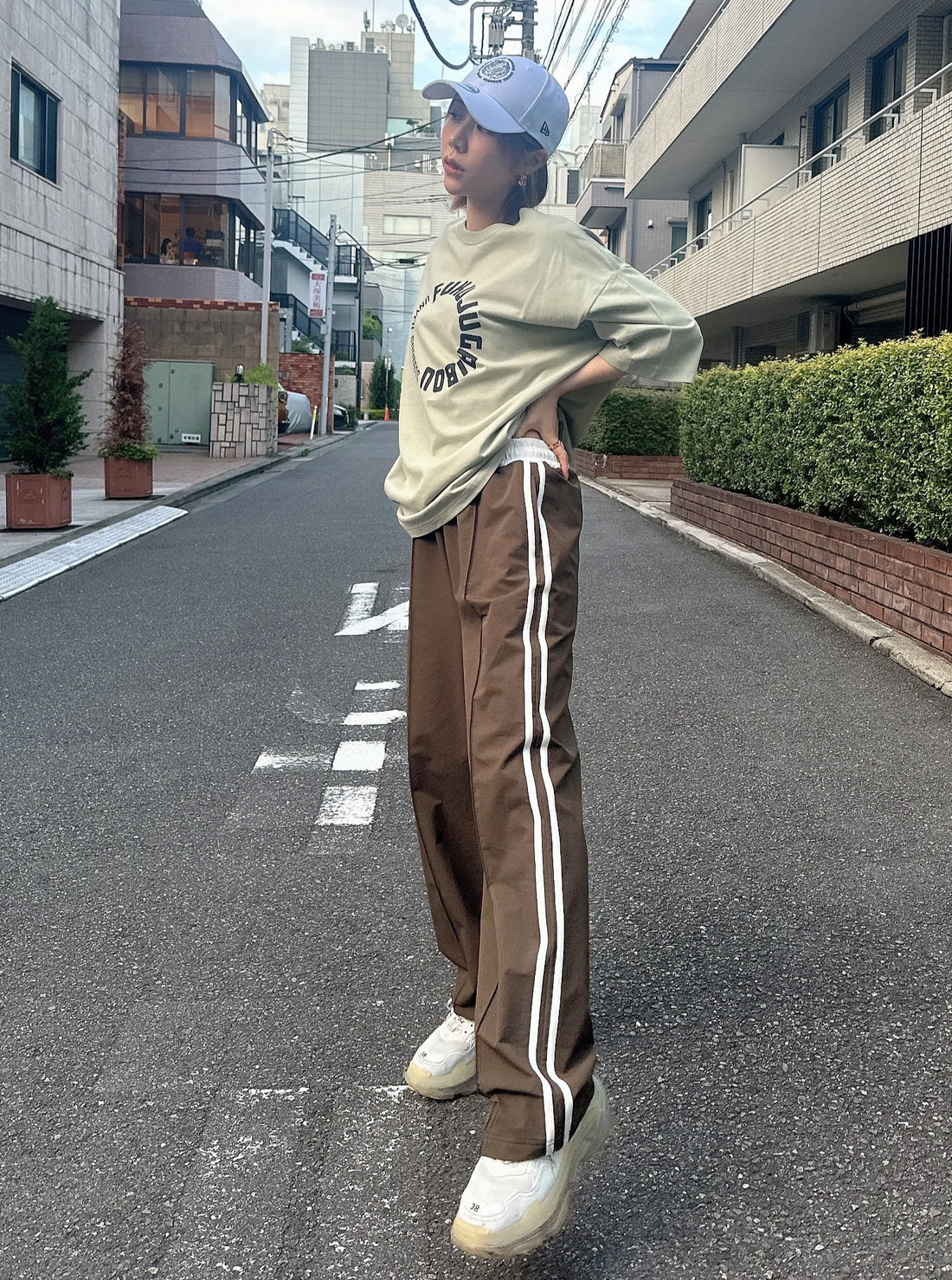 【Unisex】Multi Function Side Line Pants